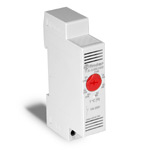 Finder / Регулятор температуры внутри шкафа (термостат) для управления теном (диапазон уставок 0...+60 C, 1НЗ, 10A, ширина 17.5мм, IP20 )