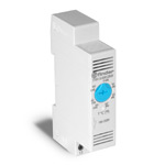 Finder / Регулятор температуры внутри шкафа (термостат) для управления кондиционером (диапазон уставок 0...+60 C, 1НО, 10A, ширина 17.5мм, IP20 )
