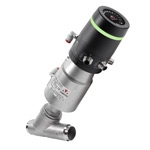 Клапан с позиционером и проф.диском (тип А, линейный), клапан ASV-W-025-SS063, нерж., приварка DIN11850s2, 2/2 НЗ, Ду 25, T=(-10..+180)C, P=0..10 бар, позиционер LPOS-S-V1A, управл. и обр.св. 4...20мА,0...10В,2x(DI+DO), RS-485,пит.=24В