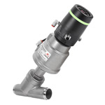 Клапан с позиционером и проф.диском (тип B, равнопроц.), клапан ASV-W-032-SS080-U, нерж., приварка DIN11850s2, 2/2 НЗ, Ду 32, T=(-10...+180)C, P=0...8 бар, позиционер LPOS-S-V1B, управление 0/4...20мА,0...10В, RS-485 Modbus-RTU,пит.=24В