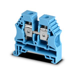 Клеммник AVK10 10мм2 (1,5…10 мм2, рабочее напряжение до 630В, рабочий ток до 57А, синий)